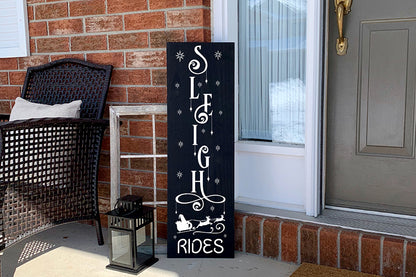 Sleigh Rides | Christmas Porch Sign SVG