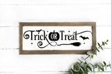 Halloween Sign SVG, Trick or Treat SVG