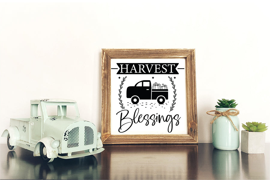 Harvest Blessings SVG - Fall Sign Making SVG