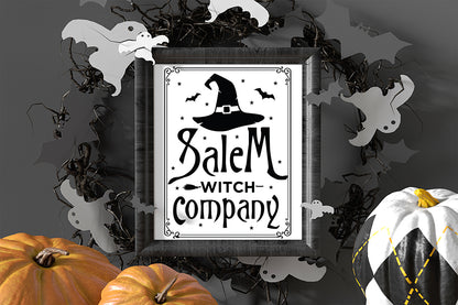 Halloween Sign SVG - Salem Witch Company SVG