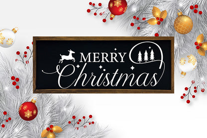 Merry Christmas Farmhouse Sign SVG Design