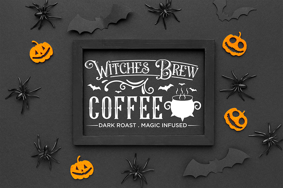 Witches Brew Coffee SVG - Halloween Sign SVG