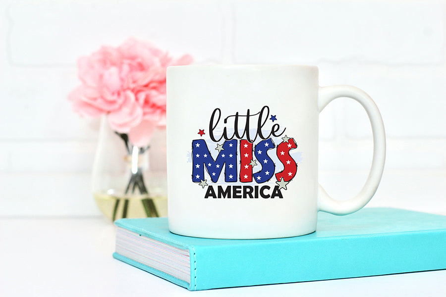 Little Miss America, 4th of July Sublimation Design