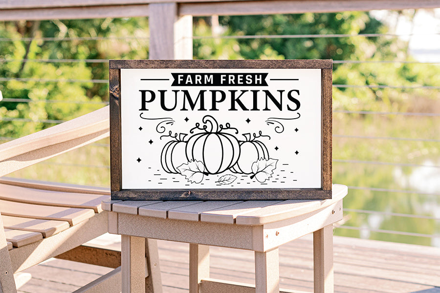 Fall Sign SVG | Farm Fresh Pumpkins SVG