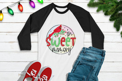 In Sweet Memory, Christmas Cardinal Sublimation