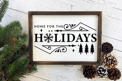 Home for the Holidays | Farmhouse Christmas SVG