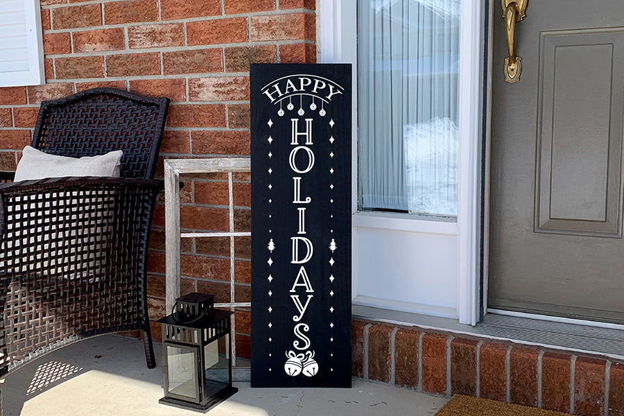 Christmas Porch Sign SVG | Happy Holidays