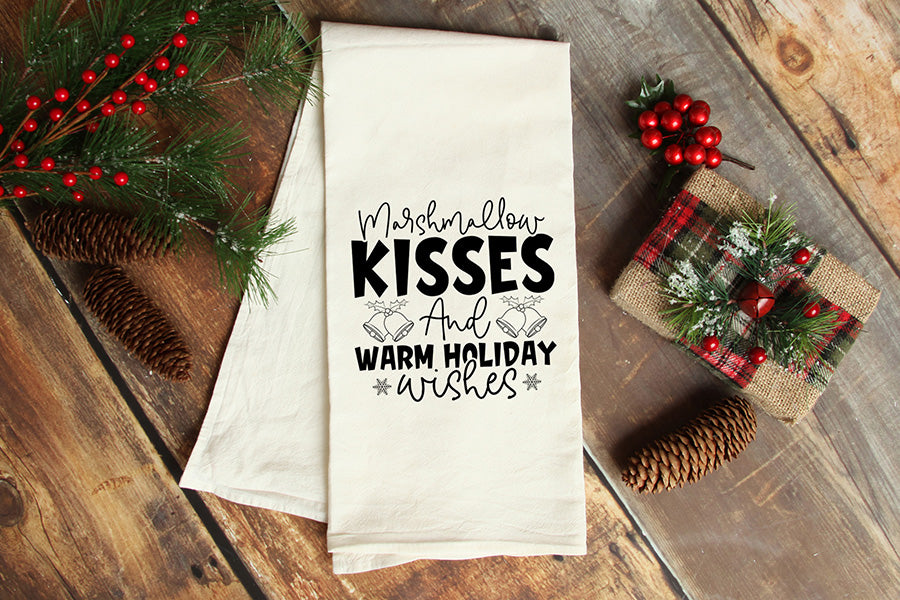Marshmallow Kisses & Warm Holiday Wishes SVG