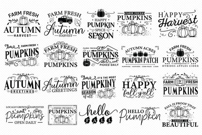 Fall Sign Making SVG Bundle