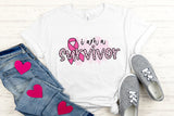 I'm a Survivor PNG | Breast Cancer Sublimation