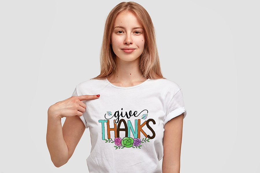 Give Thanks, Thanksgiving Sublimation PNG