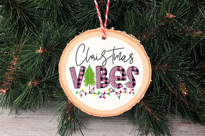 Christmas Vibes PNG, Pink Christmas Sublimation