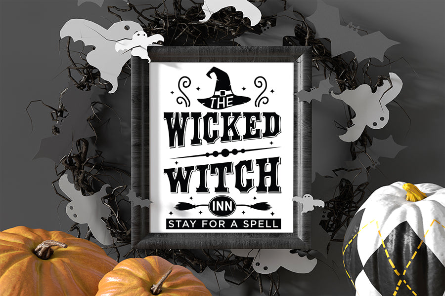 Halloween Sign SVG, Wicked Witch Inn Cut File