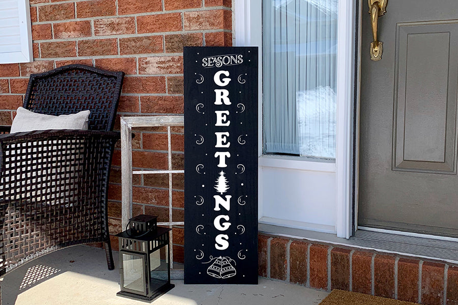 Seasons Greetings - Christmas Porch Sign SVG