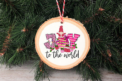 Joy to the World | Pink Christmas PNG Sublimation