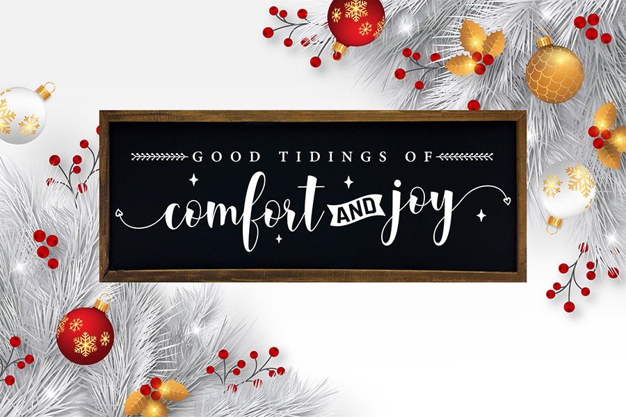 Farmhouse Christmas Sign SVG Cut File