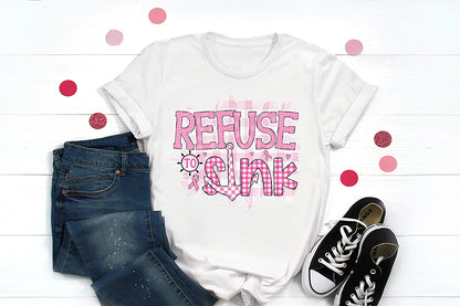 Refuse to Sink PNG, Breast Cancer Sublimation