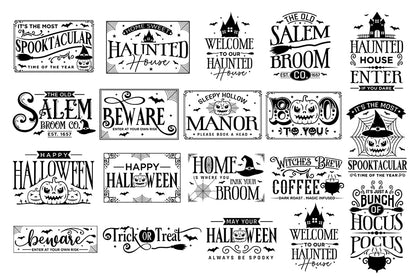 Halloween Sign Making SVG Bundle