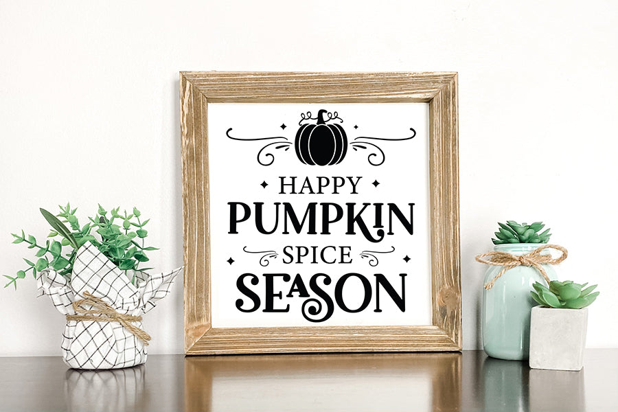 Fall Sign SVG, Happy Pumpkin Spice Season