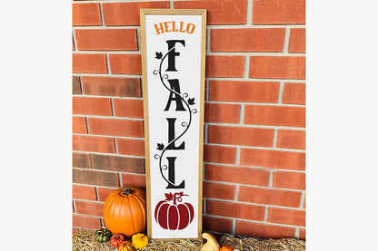 Porch Sign SVG - Hello Fall Cut File