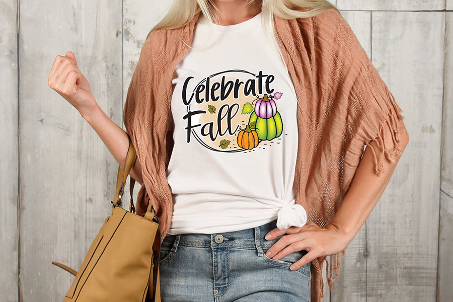 Fall Sublimation Design - Celebrate Fall PNG