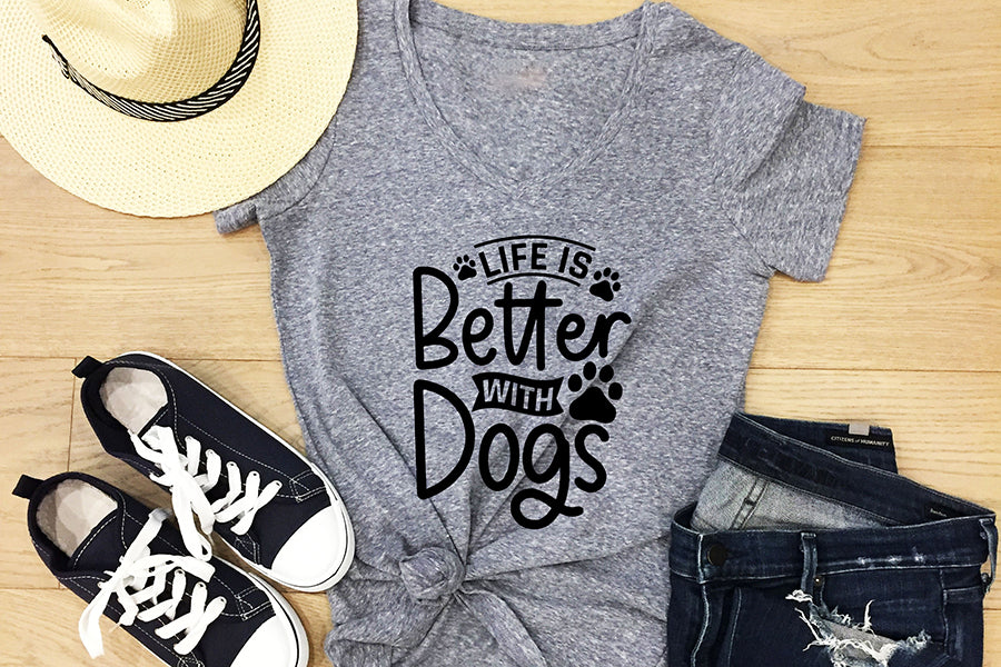 Life is Better with Dogs - Dog Quote SVG