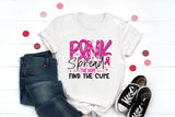 Pink Spread the Hope Find the Cure PNG