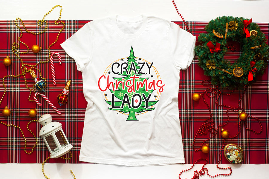 Crazy Christmas Lady - Funny Christmas PNG