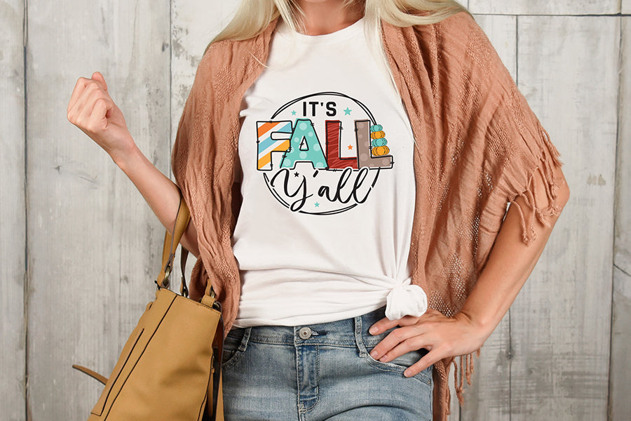 Fall PNG Sublimation Design | It's Fall Y'all