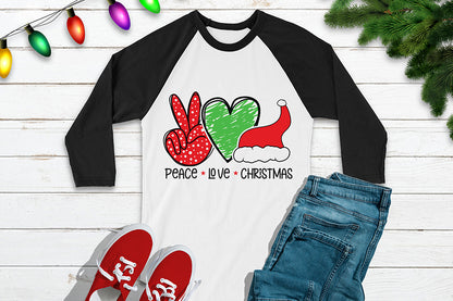 Christmas SVG, Peace Love Christmas SVG