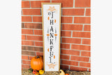 Fall Porch Sign SVG, Thankful Cut File