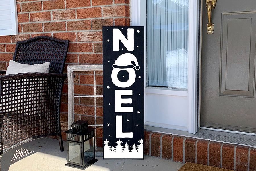 Noel SVG - Christmas Vertical Sign SVG