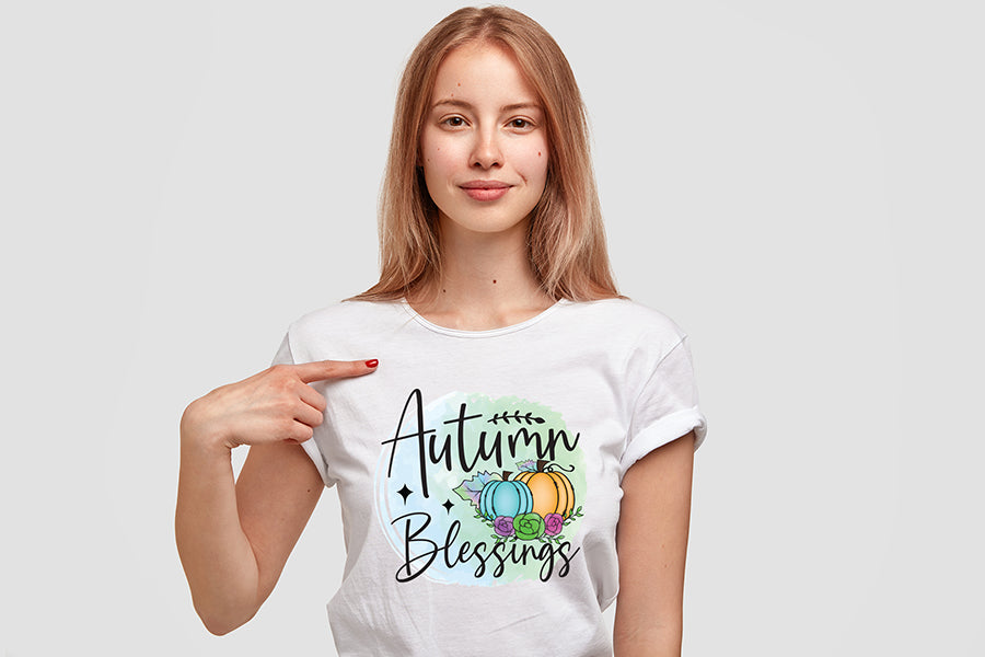 Autumn Blessings, Thanksgiving PNG Sublimation