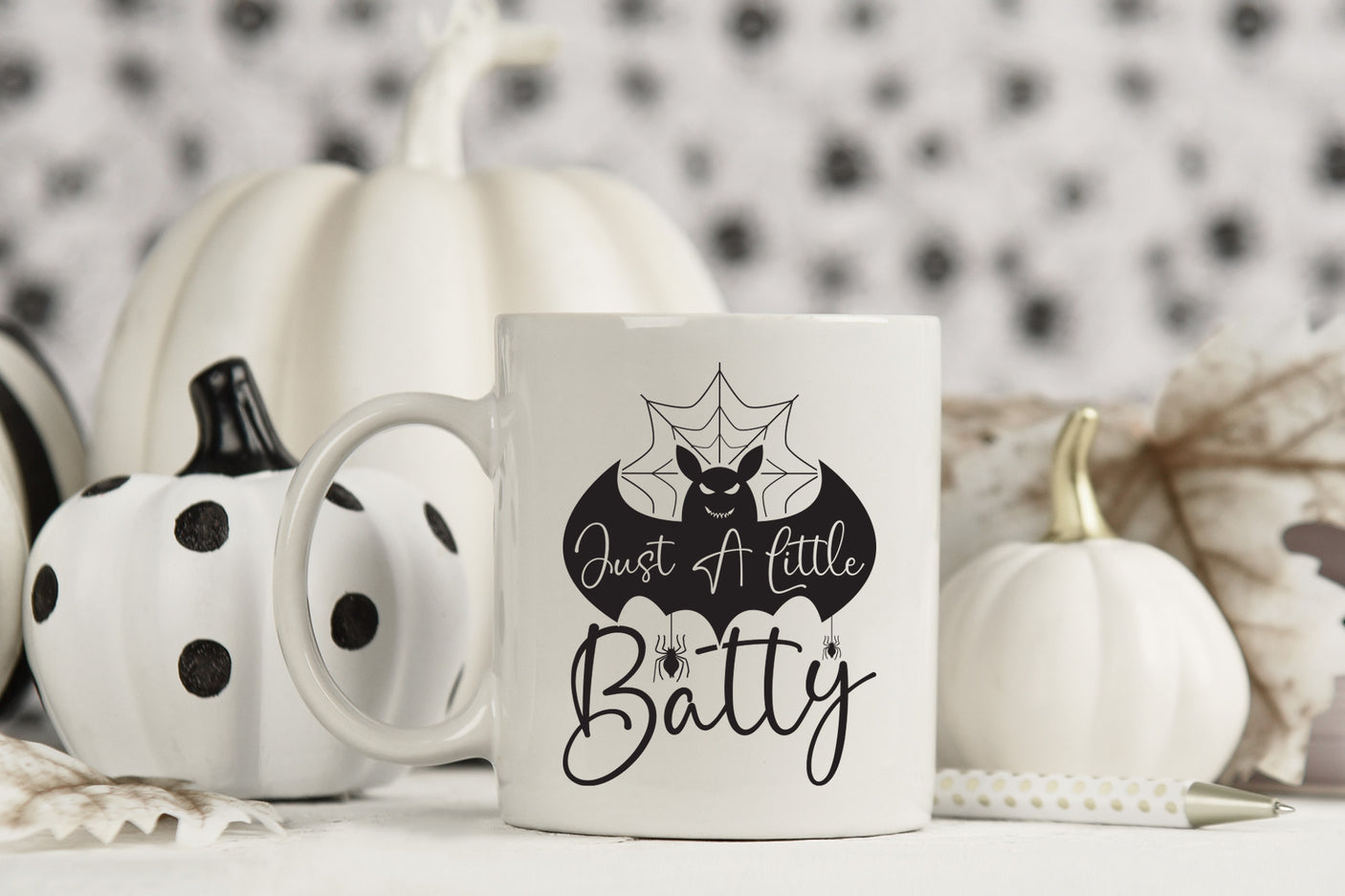 Just a Little Batty SVG - Halloween SVG Design