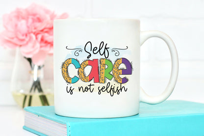 Self Love Quote PNG, Self Care is Not Selfish