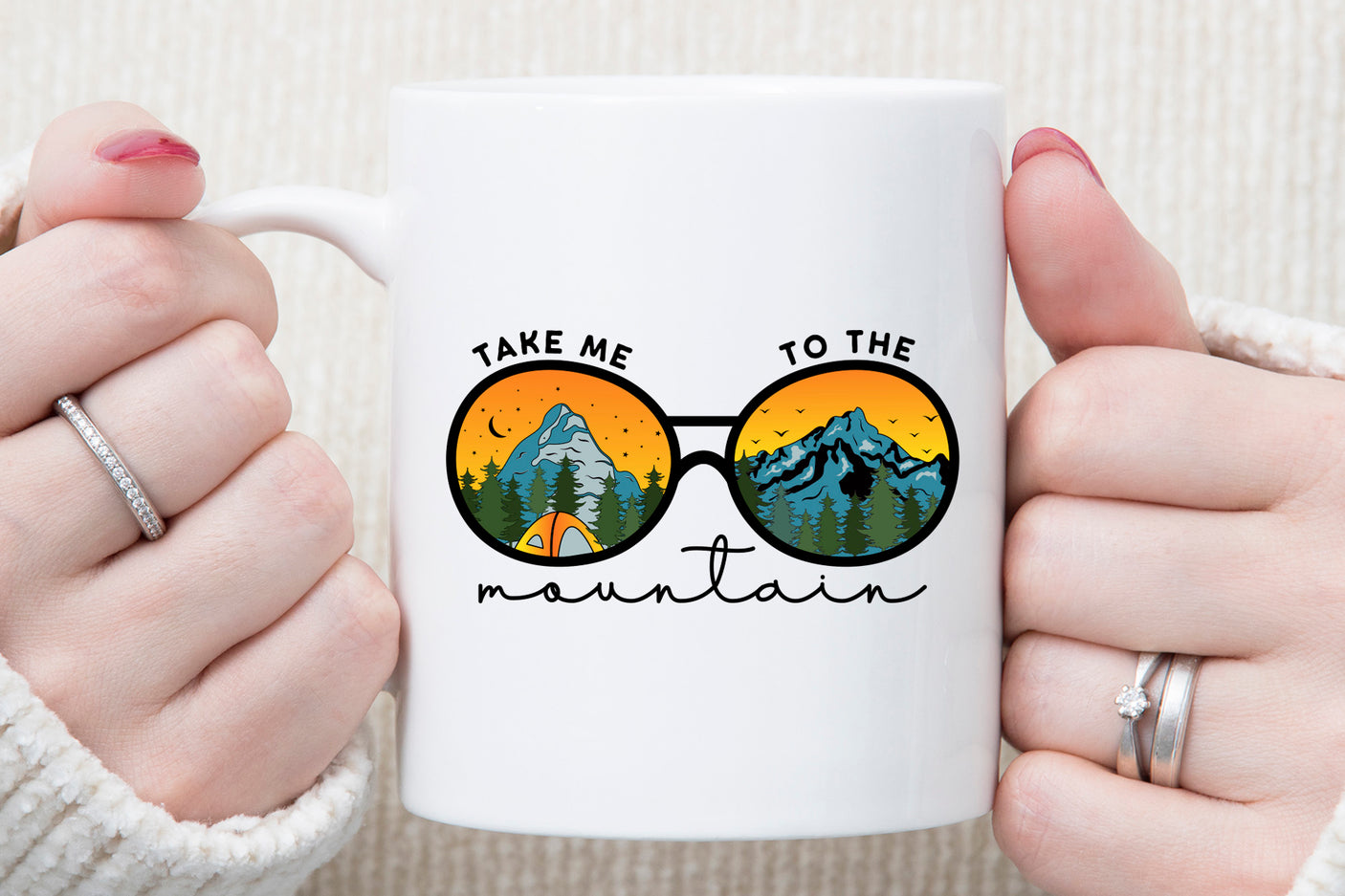 Outdoor Life PNG, Take Me to the Mountain