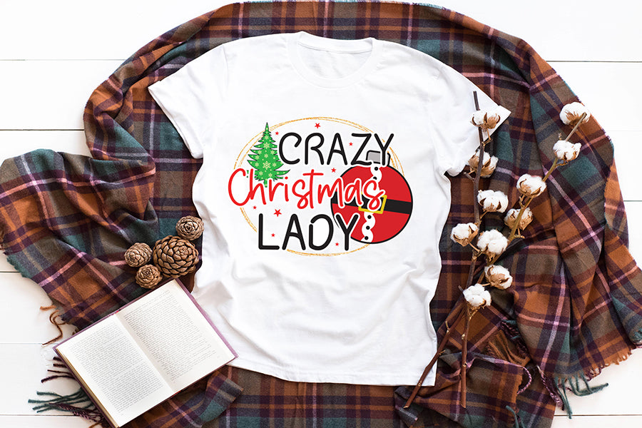 Crazy Christmas Lady | Funny Christmas PNG