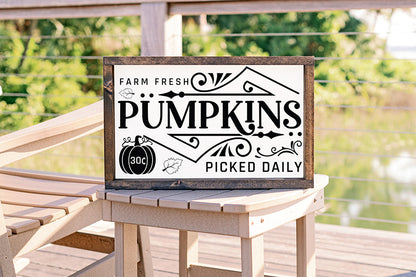 Farm Fresh Pumpkins - Fall Sign Making SVG