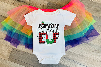 Santa's Cutest Elf - Kids Christmas Sublimation