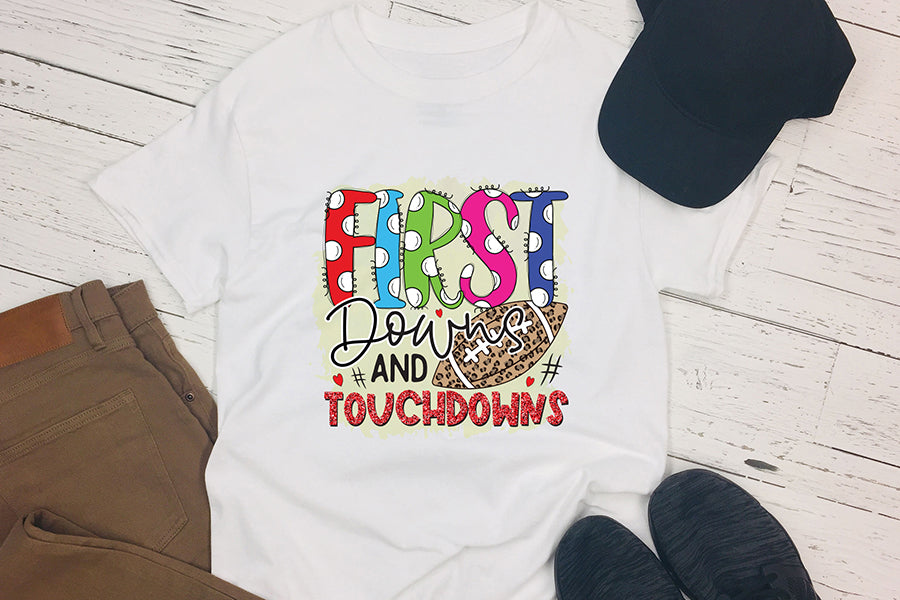 First Downs and Touchdowns, Football PNG Sublimation