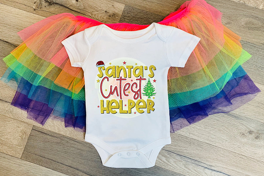 Santa's Cutest Helper, Kids Christmas Sublimation