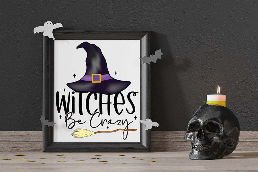Halloween Witch PNG, Witches Be Crazy
