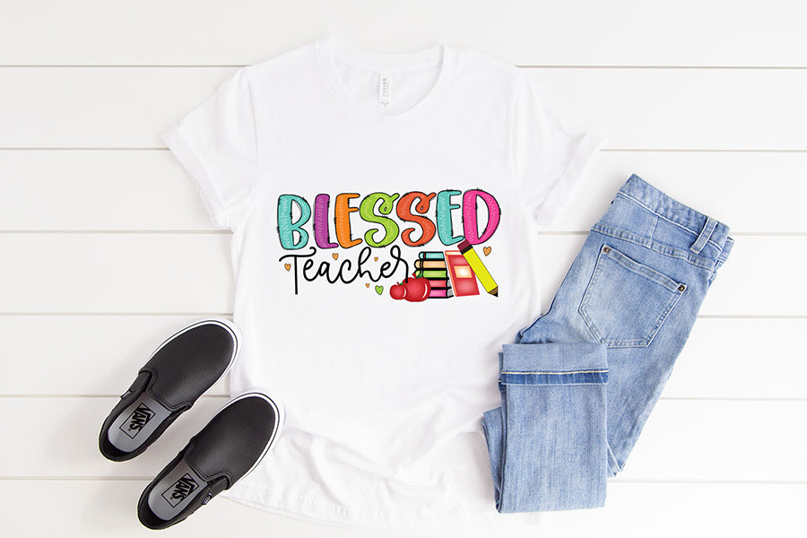 Teacher Sublimation Design | Blessed Teacher PNG