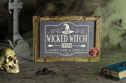 The Wicked Witch Inn SVG | Halloween Sign SVG