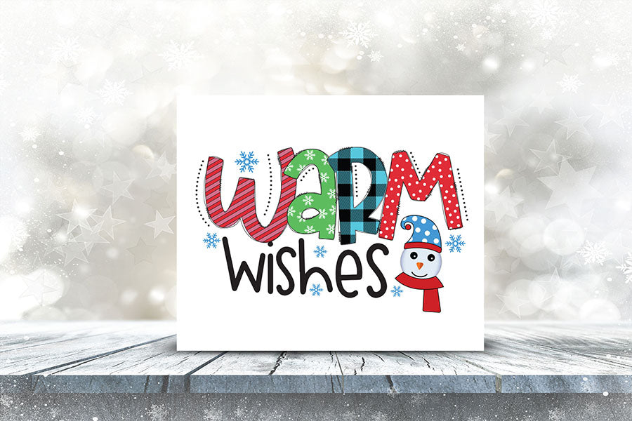 Warm Wishes | Snowman Sublimation Design