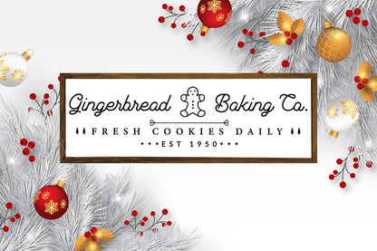 Gingerbread Baking Co, Farmhouse Christmas SVG