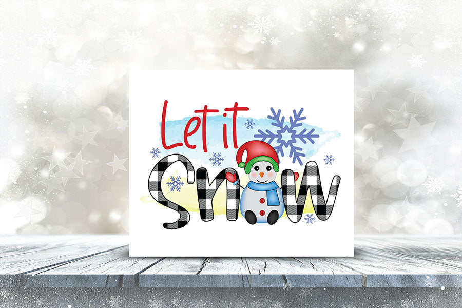 Let It Snow | Snowman PNG Sublimation