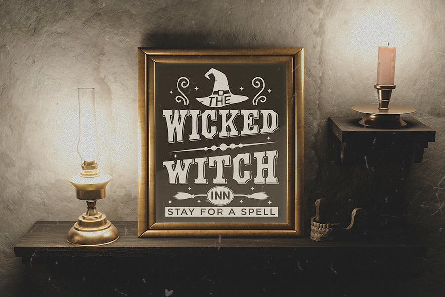 Halloween Sign SVG, Wicked Witch Inn Cut File