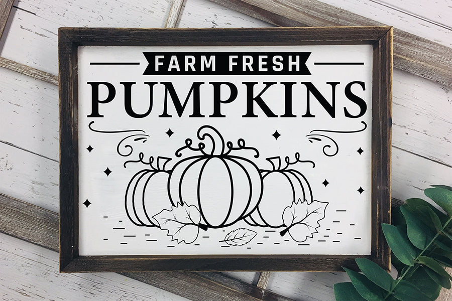 Fall Sign SVG | Farm Fresh Pumpkins SVG