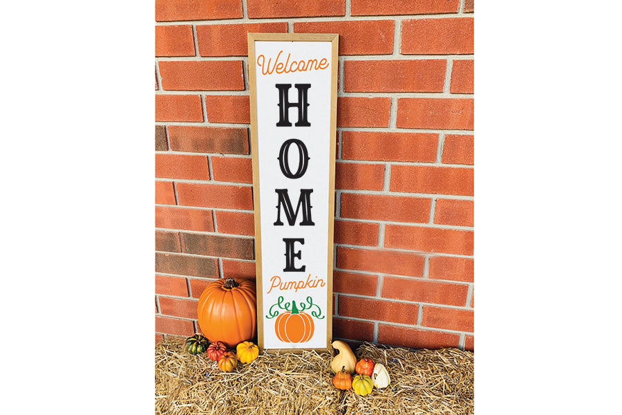 Fall Porch Sign SVG | Welcome Home Pumpkin SVG